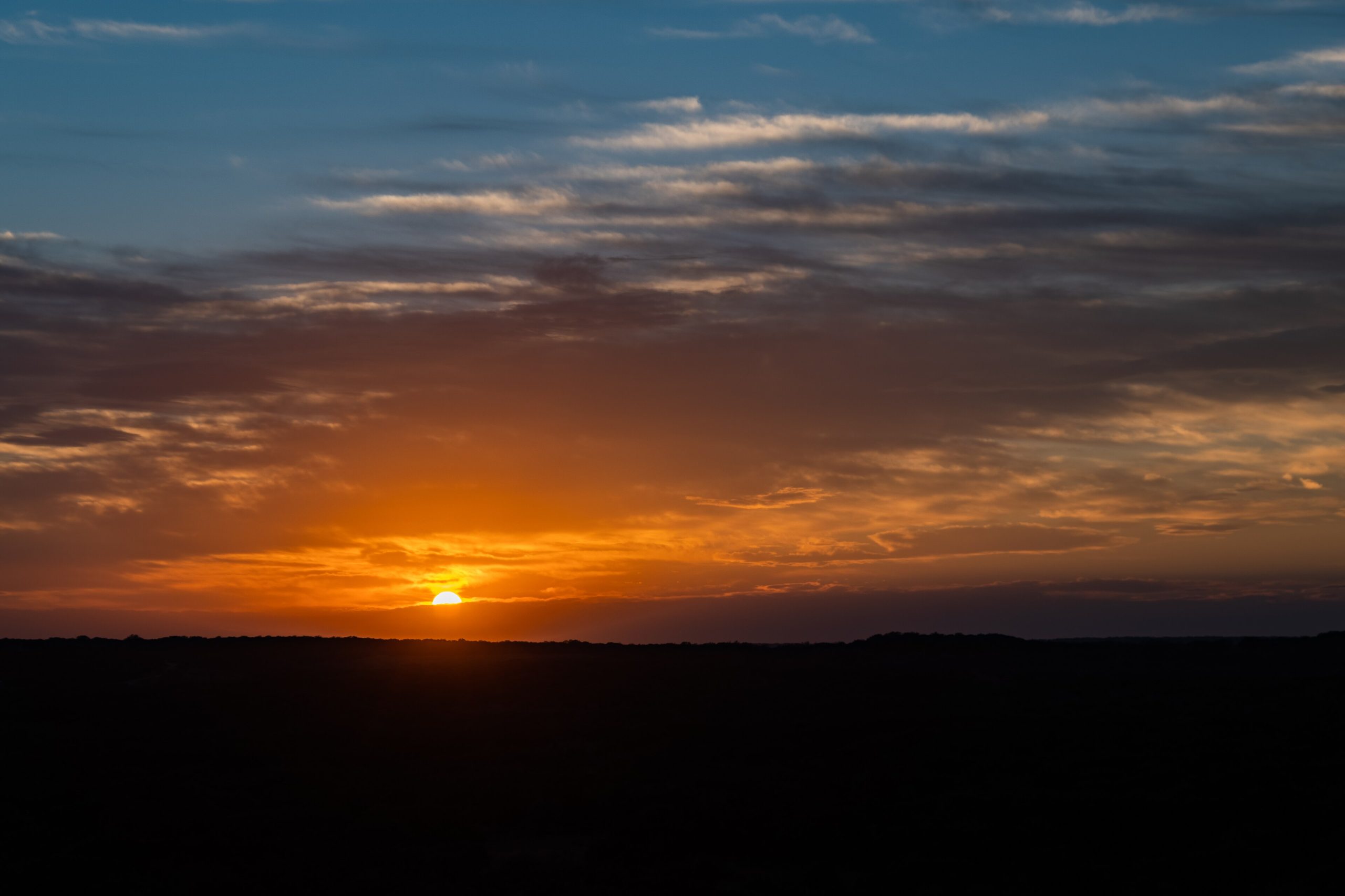 Sunset over Pedernales Falls State Park